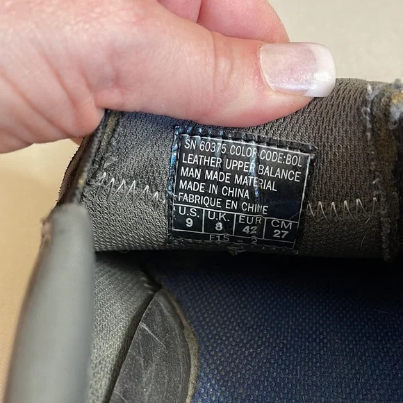 Sketchers Black Leather & Gray Suede Slip On Driving Shoes Size 9 - Picture 11 of 16